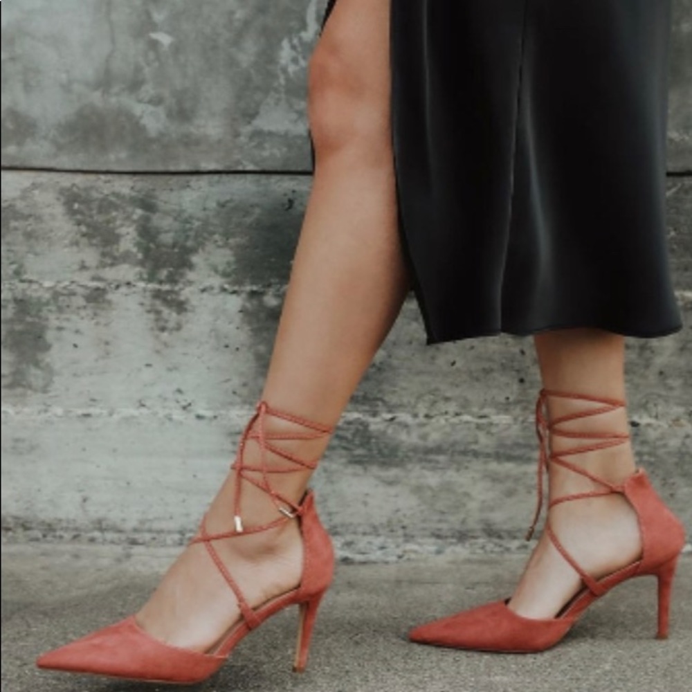 NEW🌹Strappy Dusty Rose Heels